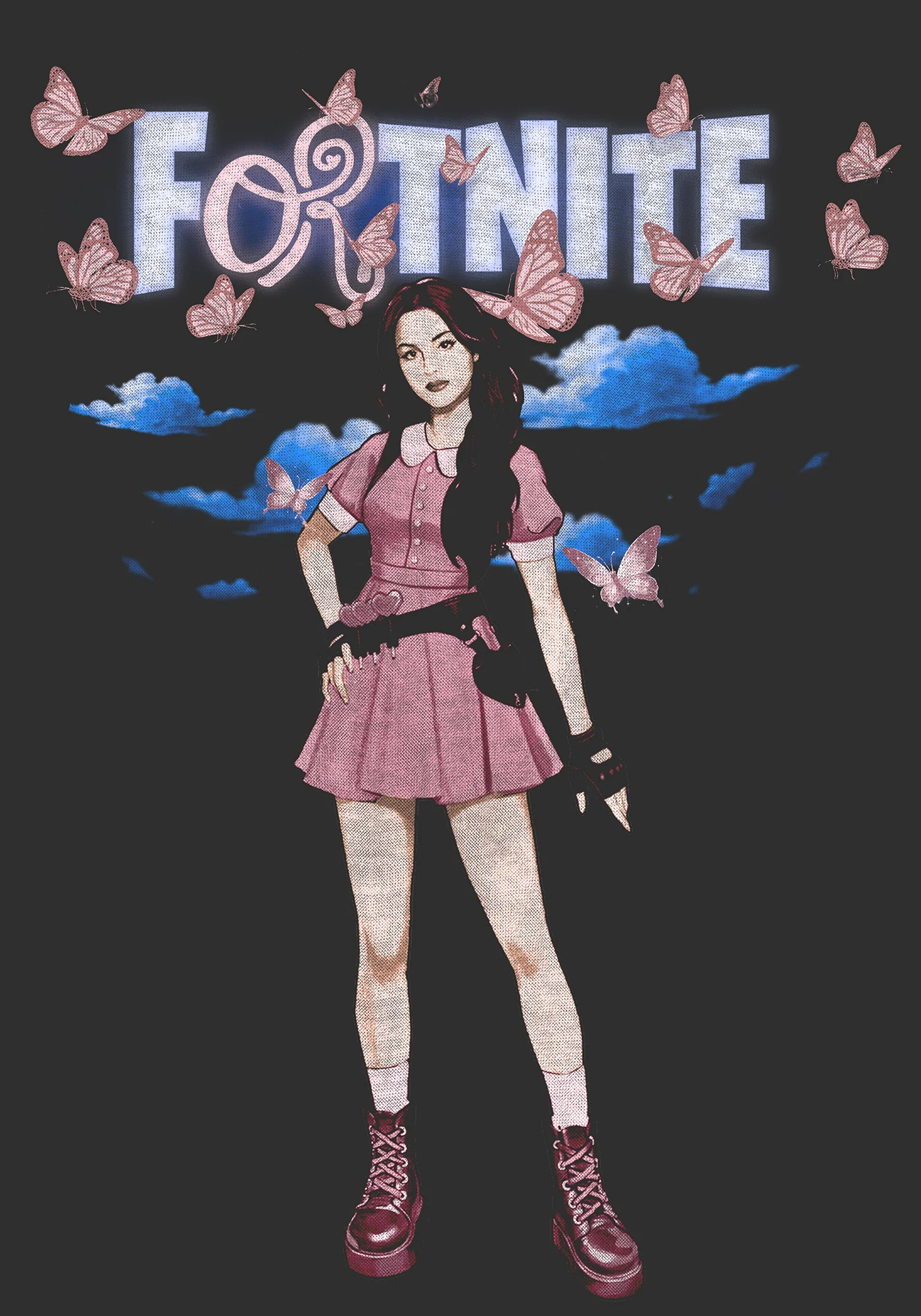 olivia rodrigo x Fornite t-shirt - Image 2